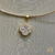 COLAR ARO ANAT 2MM COM TREVO ZIRCÔNIA BANHADO A OURO 18K