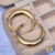 BRINCO ARGOLA LISA BANHADO A OURO 18K - Lours Acessórios