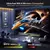 Proyector HY300 Pro altavoz HIFI Android 11 Dual Wifi6 280ANSI Allwinner H713 BT5.0 1280*720P 4K proyector de sonido de película mejorada - tienda online