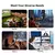 Imagen de Proyector Velec 4K Android 11 390ANSI Dual WiFi BT5.0 Enfoque electrónico Gire de 360 grados Proyector portátil de cine en casa