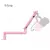 Micrófono FIFINE Boom de perfil bajo, brazo de micrófono ajustable de metal con gestión de cables/abrazadera en C para transmisión de AM8, K688-BM88P-Rosa en internet