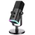 FIFINE-micrófono dinámico USB/XLR con botón de silencio táctil, conector de en internet