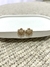 Brinco Flor de Strass Dourado - comprar online