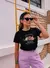 T- Shirt Preta Feel Your - Ôbella Store