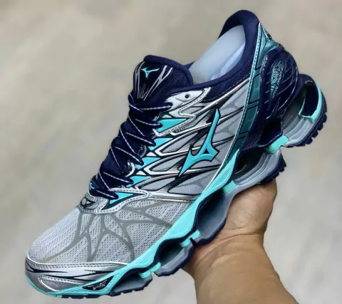 Mizuno Wave Prophecy 7 cinza azul bebe