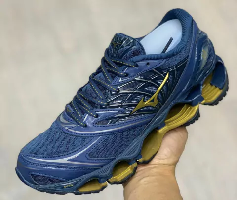 mizuno Wave Prophecy 8 azul dourado