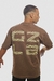 Camiseta Oversized GZLA Square Marrom na internet
