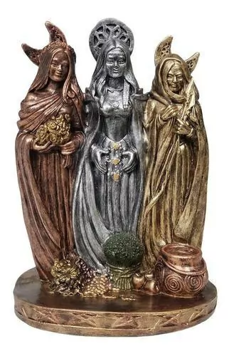 Deusa Tríplice Wicca 28cm