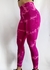 Calza Batik Tie dye Fucsia - Seamless Premium con frunce y push up ULTIMA EN STOCK TALLE S en internet