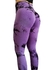 Calza Batik Tie dye Violeta - Seamless Premium con frunce y push up ULTIMA EN STOCK TALLE S