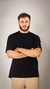 Camiseta Oversized masculina - Preta (Black) na internet