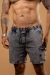 Short Jeans cargo marmorizado - Preto - comprar online