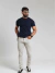 Calça sarja com elastano - Off White - comprar online