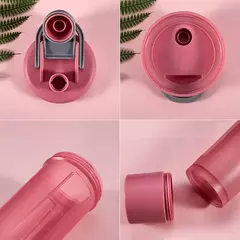 Garrafa d'água com misturador de Whey Protein