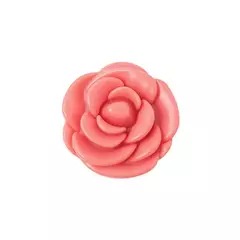 Estojo de maquiagem com espelho, caixa de batom em forma de flor rosa, recipient - Up Glow