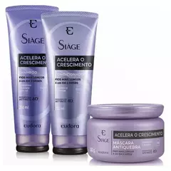 Siàge Acelera o Crescimento - Shampoo/ Condicionador/ e Máscara.