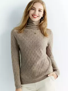 Blusa de lã gola alta para o inverno - loja online