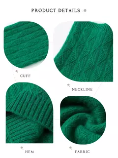 Blusa de lã gola alta para o inverno - Up Glow