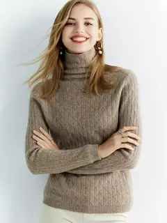 Blusa de lã gola alta para o inverno - Up Glow