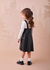 Conjunto Infantil Avental Courino Preto – Vestido e Blusa - comprar online