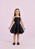 Vestido Infantil Preto – Alças Finas Saia Balonê Elegante