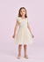 Vestido Infantil Off-White Festa – Brilho Tule e Babados - comprar online