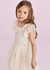 Vestido Infantil Off-White Festa – Brilho Tule e Babados