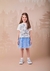 Conjunto Infantil Frozen – Blusa e Saia de Tule Brilhante