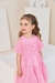 Vestido Infantil Rosa – Ombro a Ombro Babados Laço Delicado - Roupa Infantil Feminina: Vestido, Conjunto, Calçado, Acessório. Laliló