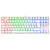 TECLADO REDRAGON KUMARA BLANCO SWITCH BLUE / RED K552