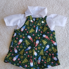 Jardineira para bebê reborn