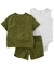 Set 3 piezas remera mangas cortas, body y musculosa Bichos