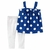 Set calzas y musculosa a lunares