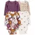 PACK 4 BODIES MANGAS LARGAS FLORAL