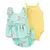 Set 3 piezas body remera musculosa y short "i love you more"