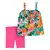 Set 2 Piezas Remera Musculosa Short Floral