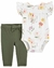 Set 2 piezas Floral moño