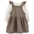 Set 2 piezas vestido lana y bodie mangas largas