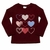 REMERA MANGAS LARGAS CORAZONES