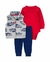 SET 3 PIEZAS BODY MANGAS LARGAS CHALECO Y PANTALON CAMION DE BOMBERO