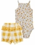 Set 2 piezas body musculosa y short Short cuadrille