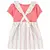 Set 2 Piezas Remera Mangas Cortas Vestido Rayas en internet