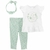 Set 3 remera mangas corta, pantalón vincha Little sunshine