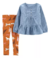 Set 2 piezas remera y leggins de jean