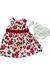 Vestido floreado Rojo