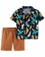 Set 2 piezas Camisa manga corta y short Aves