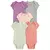 Pack 5 Bodies Mangas Cortas Lisos Pastel