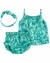 Set 3 piezas remera musculosa, short y vincha Verde