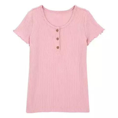 Remera mangas corta rosa