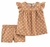 Set 2 piezas lunares marron